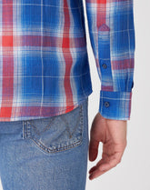 Koszula Męska Wrangler LS 1Pkt Shirt Limoges Blue W5A16BX50 112129967